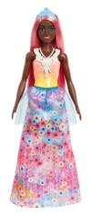 Mattel Barbie Kúzelná princezná ružové vlasy a modrá korunka HGR13