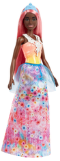 Mattel Barbie Kúzelná princezná ružové vlasy a modrá korunka HGR13
