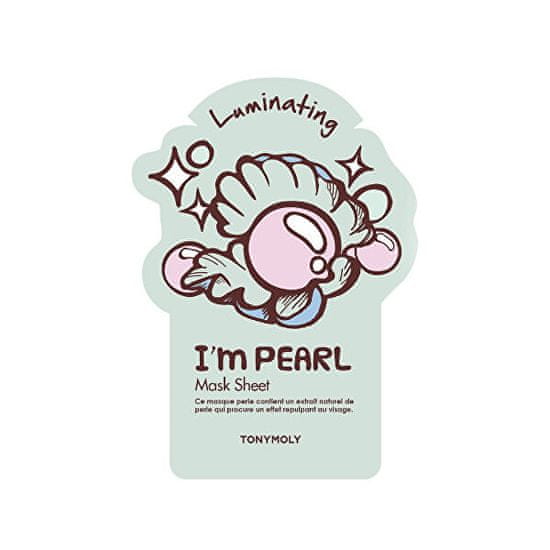 Tony Moly Rozjasňujúce pleťová maska s perlovým výťažkom I`m Real (Luminating Pearl Mask) 21 g