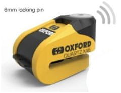 Oxford kotúčový zámok QUARTZ XA6 LK215 Alarmový černo-žltý