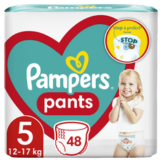 Pampers Pants 5 Junior (12-17 kg) Jumbo Pack - Plienkové nohavičky 48 ks