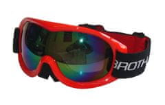 ACRAsport Lyžiarske okuliare s dvojitým sklom B259 - červené