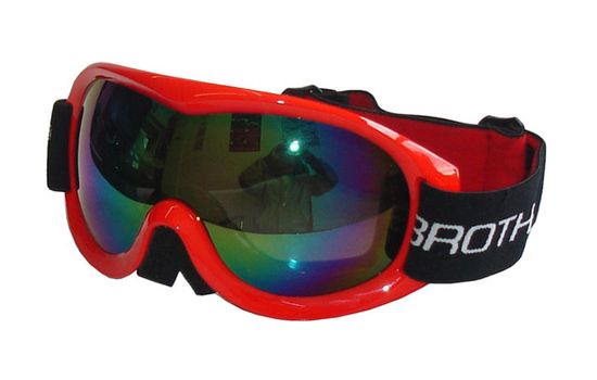 ACRAsport Lyžiarske okuliare s dvojitým sklom B259 - červené