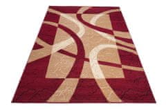 Chemex Moderný koberec 3707A RED CHEAP PP BLX 0.80x1.50