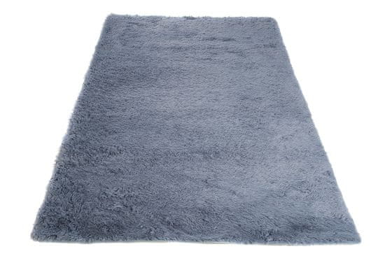 Chemex Moderný šedý hodvábny koberec 0,80x1,50