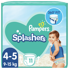Pampers Splashers Plienkové nohavičky do vody 4-5 (9-15 kg) 11 ks