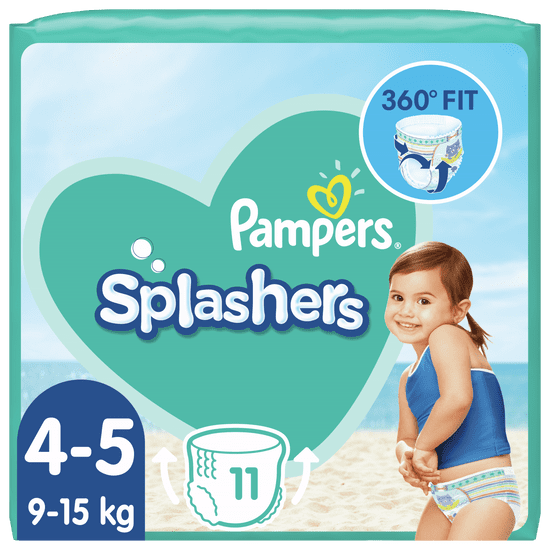 Pampers Splashers Plienkové nohavičky do vody 4-5 (9-15 kg) 11 ks