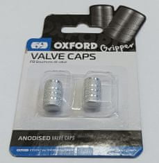 Oxford čiapočky ventilu VALVE CAPS OX761 silver