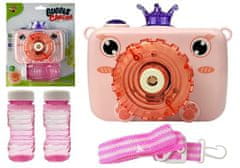 shumee Kamera uvoľňuje mydlové bubliny na ružových batériách