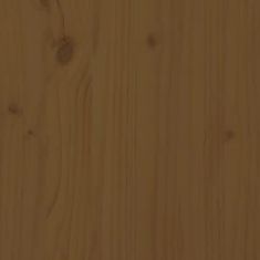 Vidaxl Stojan na palivové drevo medový 110x35x108,5cm masívna borovica