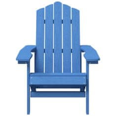 Vidaxl Záhradné stoličky Adirondack, 2 ks, HDPE, modrá