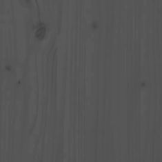 Vidaxl Komoda sivá 100x35x74 cm borovicový masív