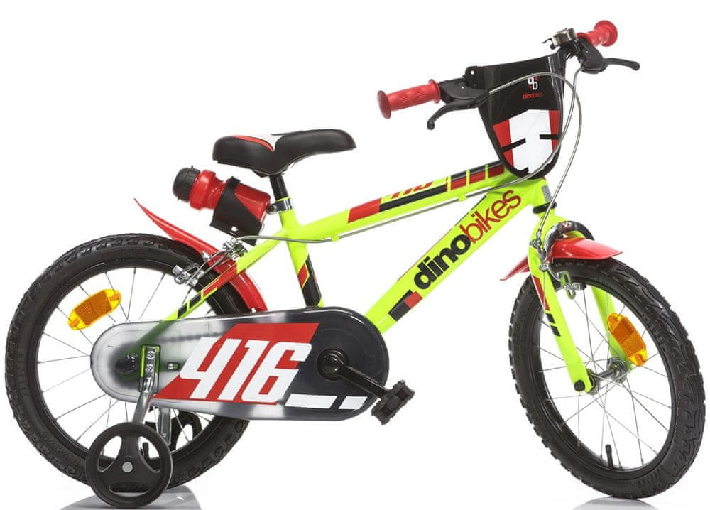 Dino bikes chlapčenský bicykel DINO 416 16", žltá