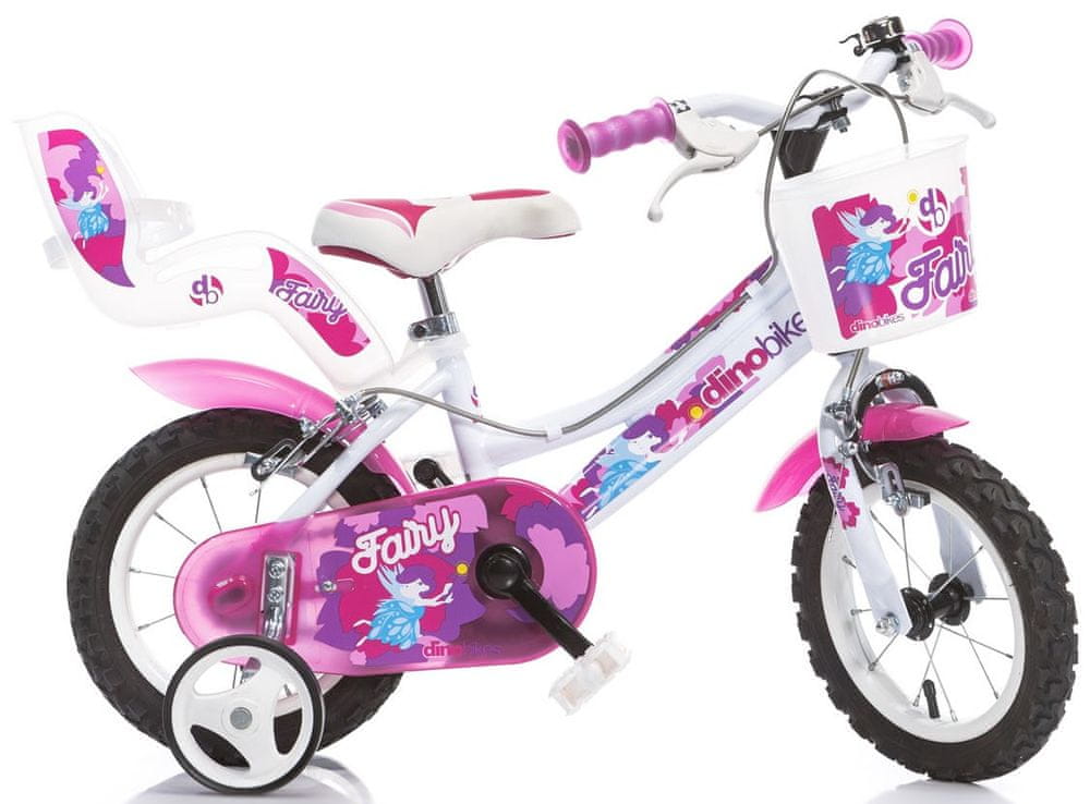 Dino bikes dievčenský bicykel DINO 126 12", ružová
