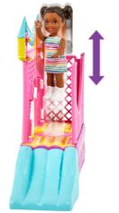 Mattel Barbie Opatrovateľka so skákacím hradom HHB67