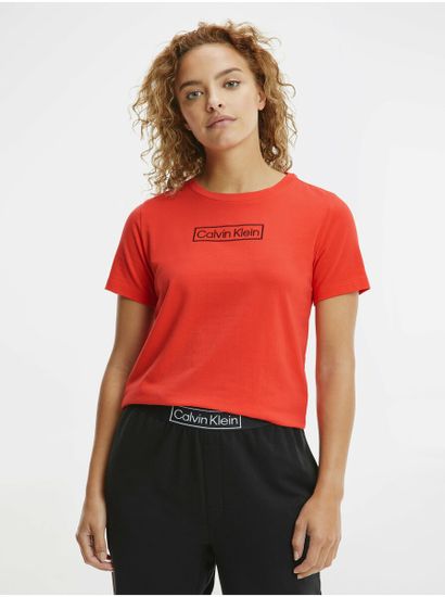 Calvin Klein Pyžamká pre ženy Calvin Klein - oranžová