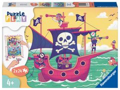 Ravensburger Puzzle & Play Piráti a krajiny na dohľad 2x24 dielikov