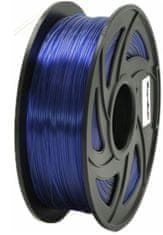 XtendLan tisková struna (filament), PETG, 1,75mm, 1kg, průhledný modrý (3DF-PETG1.75-TBL 1kg)