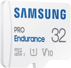 SAMSUNG Micro SDHC 32GB PRO Endurance UHS-I U3 (Class 10) + SD adaptér (MB-MJ32KA/EU)