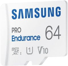SAMSUNG Micro SDXC 64GB PRO Endurance UHS-I U3 (Class 10) + SD adaptér (MB-MJ64KA/EU)