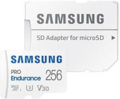SAMSUNG Micro SDXC 256GB PRO Endurance UHS-I U3 (Class 10) + SD adaptér (MB-MJ256KA/EU)