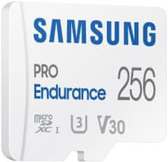 SAMSUNG Micro SDXC 256GB PRO Endurance UHS-I U3 (Class 10) + SD adaptér (MB-MJ256KA/EU)