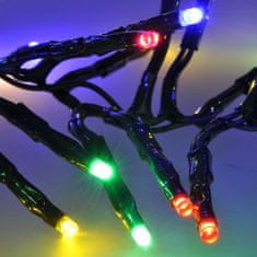 Solight LED vonkajšia vianočná reťaz s diaľkový ovládaním a zvukovým senzorom - Cluster, 576 LED, 8 funkcií, časovač, IP44, viacfarebná, 1V11-M