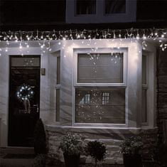 Solight LED vianočné záves, cencúle, 360 LED, 9m x 0,7m, prívod 6m, vonkajšie, teplé biele svetlo, 1V401-WW