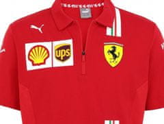 Ferrari polo tričko TEAM 2021 bielo-červené M