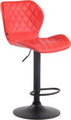 BHM Germany Barová stolička Cork, syntetická koža, čierna / červená