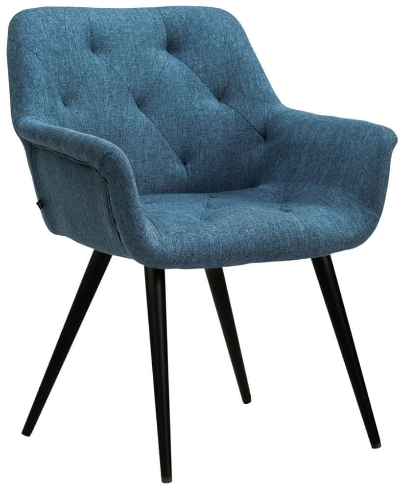 BHM Germany Jedálenská stolička Langford, textil, modrá