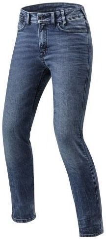 REV´IT! nohavice jeans VICTORIA SF Short dámske medium modré
