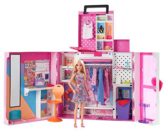 Mattel Barbie Módny šatník snov s bábikou HGX57