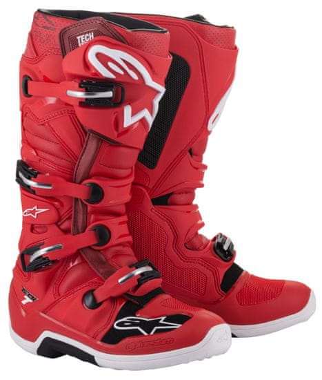 Alpinestars topánky TECH 7 černo-bielo-červené