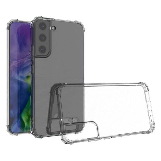 MG Anti Shock Military silikónový kryt na Samsung Galaxy S22, priesvitný