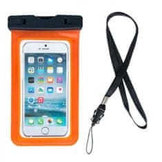 MG Swimming Bag vodotesné puzdro na mobil 6.7'', oranžové