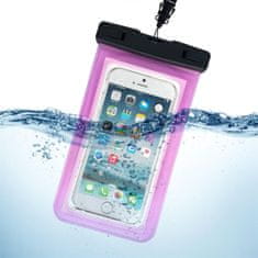 MG Swimming Bag vodotesné puzdro na mobil 6.7', ružové