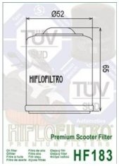 Hiflo olejový filter HF183