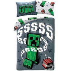 Halantex Bavlnené posteľné obliečky Minecraft - Creeper