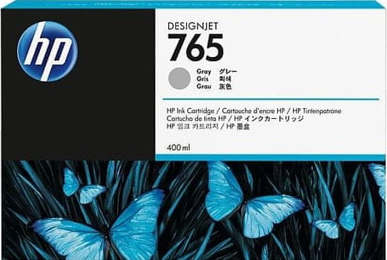 Hewlett Packard HP 765 400-ml Grey DesignJet Ink Cartridge, F9J53A