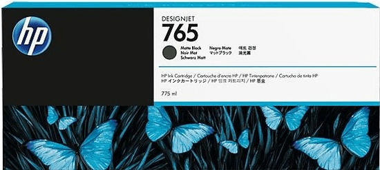Hewlett Packard HP 765 775-ml Matte Black DesignJet Ink Cartridge, F9J55A