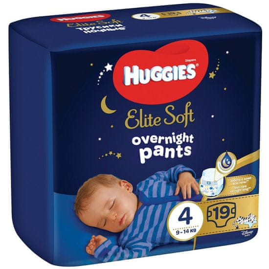 Huggies HUGGIES Elite Soft Pants OVN Nohavičky plienkové jednorazové 4 (9-14 kg) 19 ks