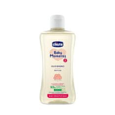 Chicco Olej do kúpeľa s bavlnou a vitamínom E Baby Moments Sensitive 93% prírodných zložiek 200 ml