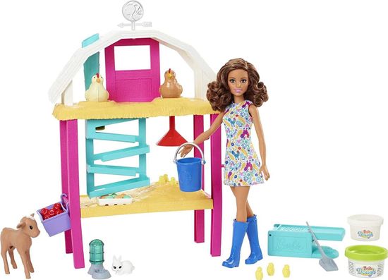 Mattel Barbie Slepačia farma s bábikou HGY88