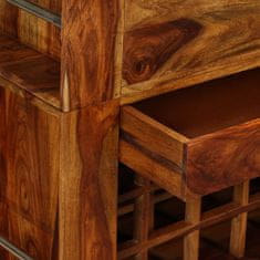 Vidaxl vidaL Barová skrinka z masívneho sheeshamového dreva, 85x40x95 cm