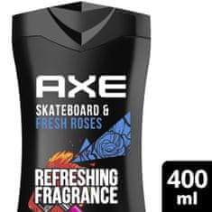 Axe Skateboard and Fresh Roses Sprchový gél 400 ml