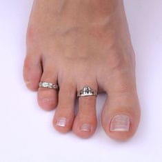 Silvego Otvorený strieborný prsteň na nohu Ally PRM12187R