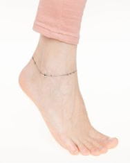 Silvego Strieborná zdobená retiazka na nohu Bethany so srdiečkom a guličkami ZT26502A