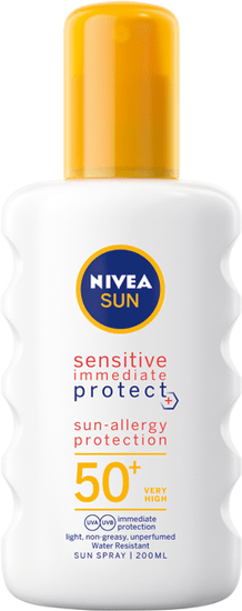 Nivea Sun Sprej na opaľovanie Sensitive OF 50+ 200 ml