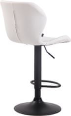 BHM Germany Barová stolička Cork, syntetická koža, čierna / biela
